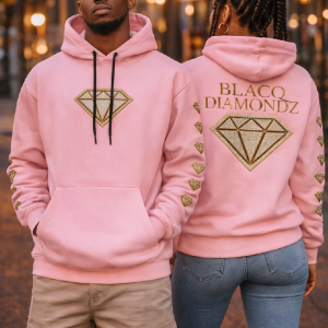 Blacq Diamondz Royal Core Hoodie – Blush Pink