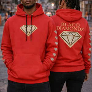 Blacq Diamondz Royal Core Hoodie – Crimson Red