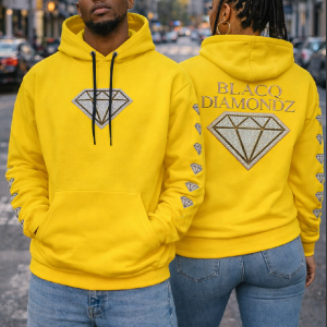 Blacq Diamondz Royal Core Hoodie – Electric Yellow